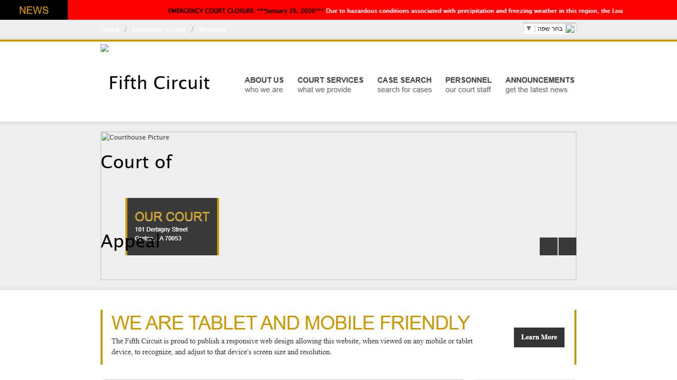 Fifth Circuit Court of Appeal - State of Louisiana