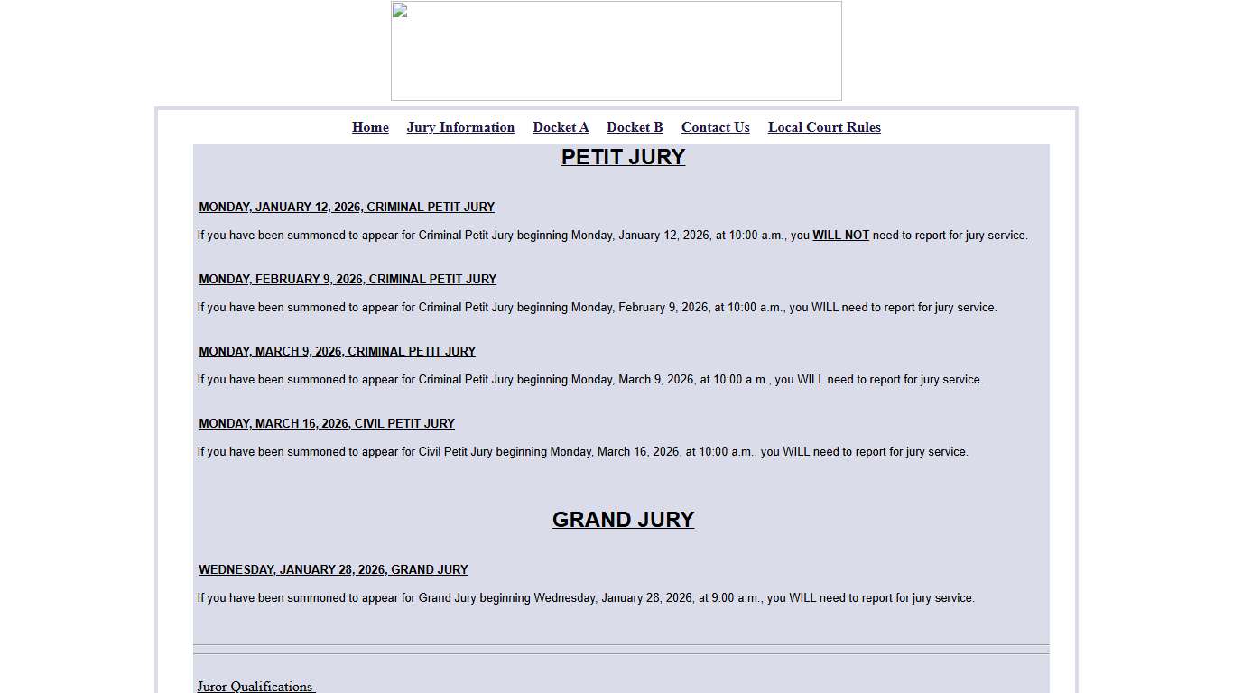 Jury Information - 33JDC of Louisiana